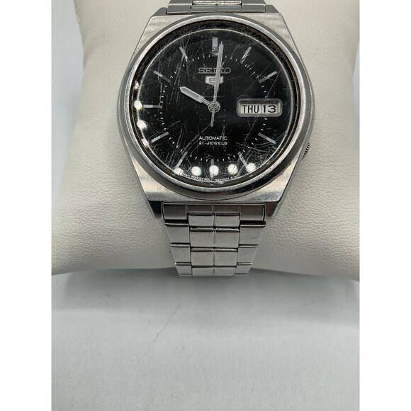 Seiko Automatic Movement Men's Watch, about 38mm-Silver - Picture 2 of 9